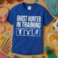 Ghost Hunter In Training For Paranormal Investigator Gift Kids T-Shirt thumb 3