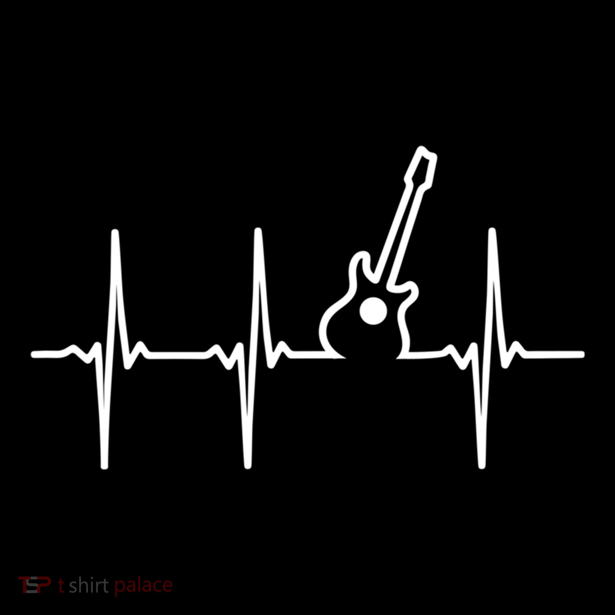 Guitar Heartbeat Instrut Gift Cute Gift Women's Hoodie