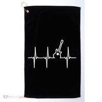 Guitar Heartbeat Instrut Gift Cute Gift Golf Towel thumb 0