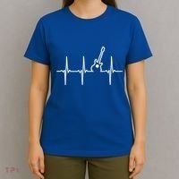 Guitar Heartbeat Instrut Gift Cute Gift T-Shirt thumb 4