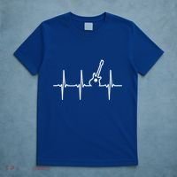Guitar Heartbeat Instrut Gift Cute Gift T-Shirt thumb 5
