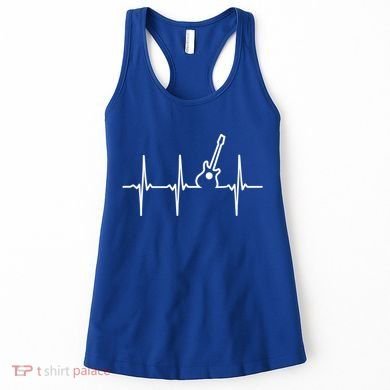 Guitar Heartbeat Instrut Gift Cute Gift Women's Tank Top