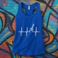 Guitar Heartbeat Instrut Gift Cute Gift Women's Tank Top thumb 3