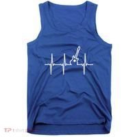 Guitar Heartbeat Instrut Gift Cute Gift Tank Top thumb 0
