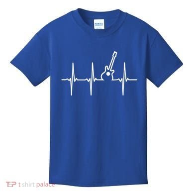 Guitar Heartbeat Instrut Gift Cute Gift Kids T-Shirt