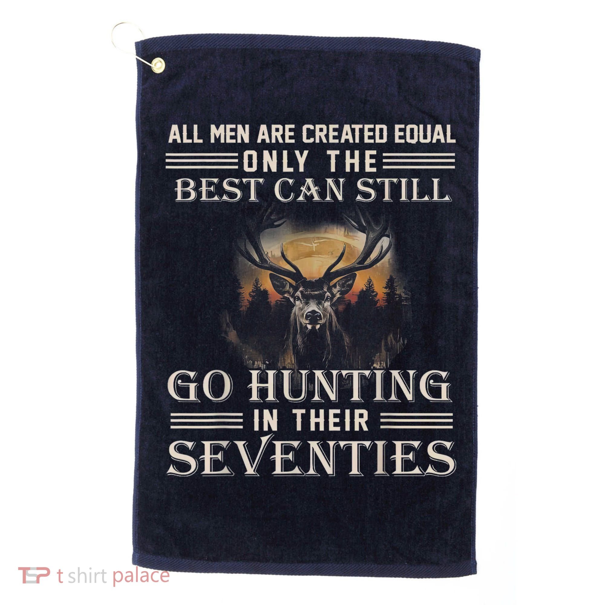 Go Hunting In Their Seventies Golf Towel