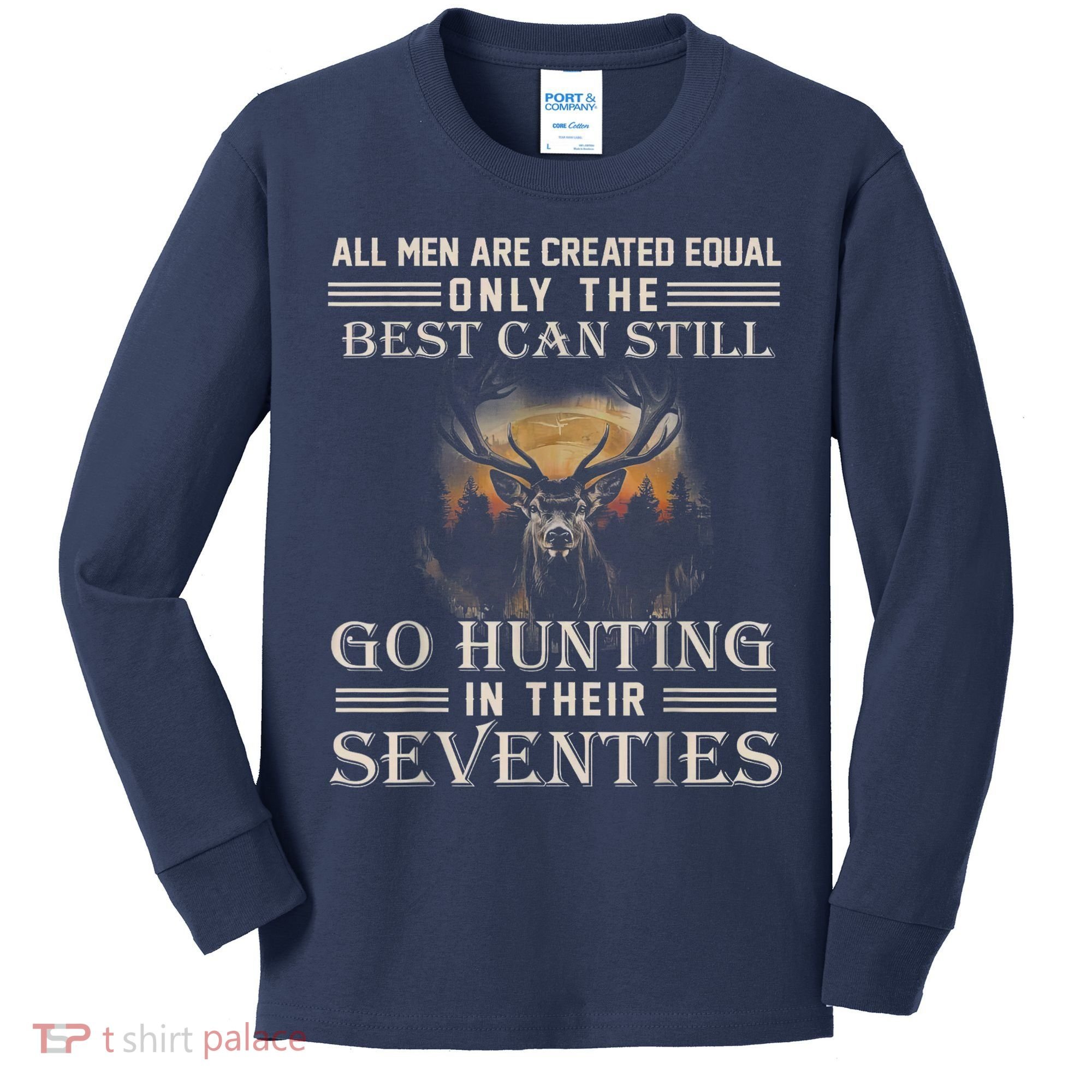 Go Hunting In Their Seventies Kids Long Sleeve Shirt