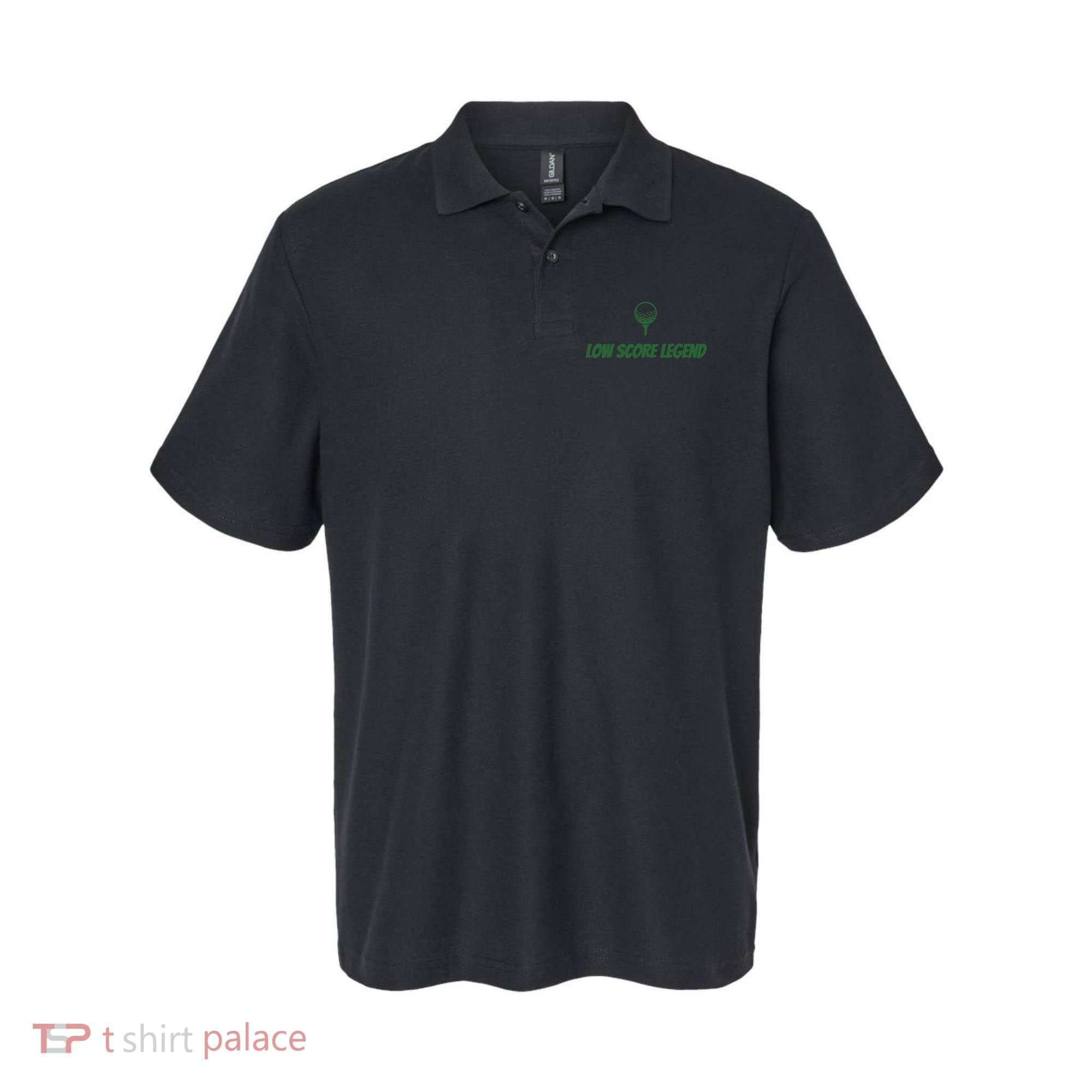 Golf Humor, Low Score Legend, Green Golf Polo