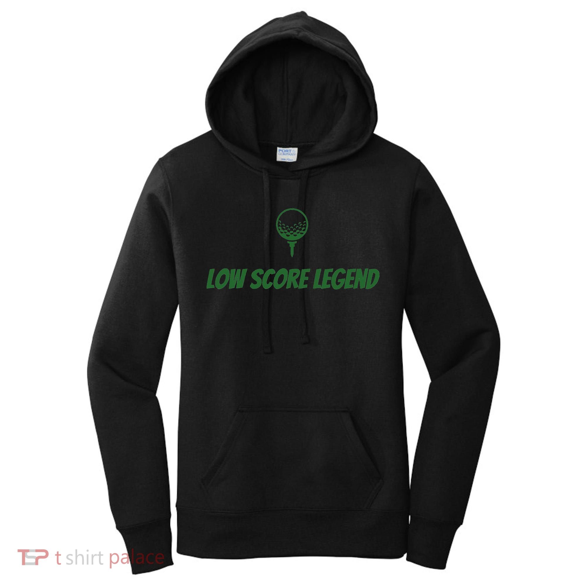 Golf Humor, Low Score Legend, Green Golf Women's Hoodie