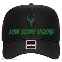 Golf Humor, Low Score Legend, Green Golf Hat thumb 0