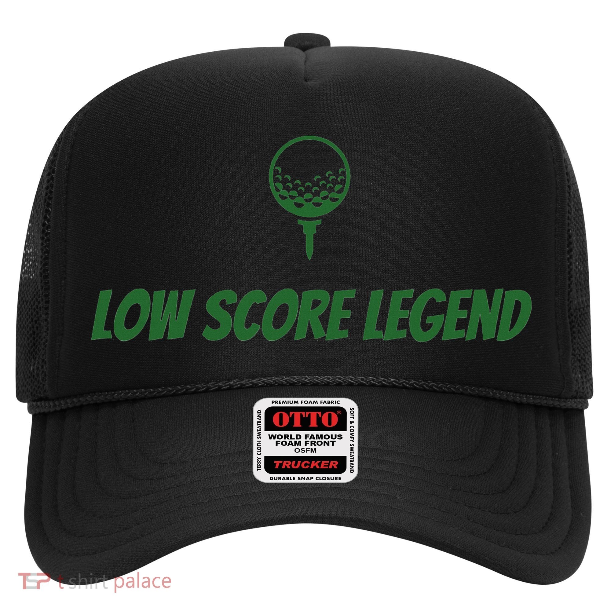 Golf Humor, Low Score Legend, Green Golf Hat