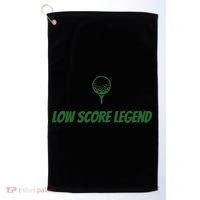Golf Humor, Low Score Legend, Green Golf Golf Towel thumb 0