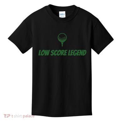 Golf Humor, Low Score Legend, Green Golf Kids T-Shirt