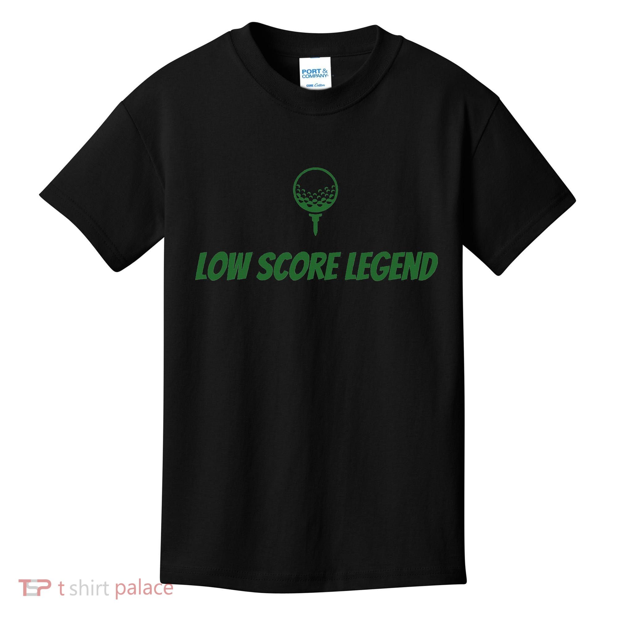 Golf Humor, Low Score Legend, Green Golf Kids T-Shirt