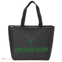Golf Humor, Low Score Legend, Green Golf Tote Bag thumb 0