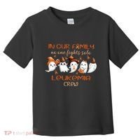 Ghost Halloween Leukemia Cancer No One Fights Solo Leukemia Crew Toddler T-Shirt thumb 0