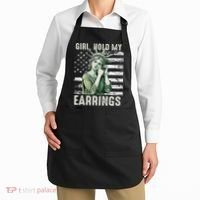 Girl Hold My Earrings Save Public Lands Political Activism Apron thumb 2
