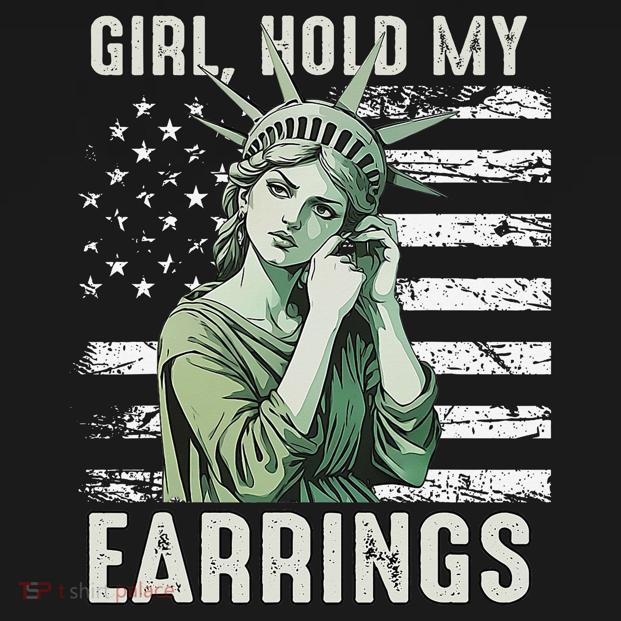 Girl Hold My Earrings Save Public Lands Political Activism Women's Tank Top