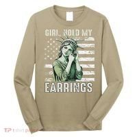 Girl Hold My Earrings Save Public Lands Political Activism Long Sleeve Shirt thumb 0