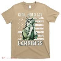Girl Hold My Earrings Save Public Lands Political Activism T-Shirt thumb 0
