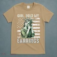 Girl Hold My Earrings Save Public Lands Political Activism T-Shirt thumb 5