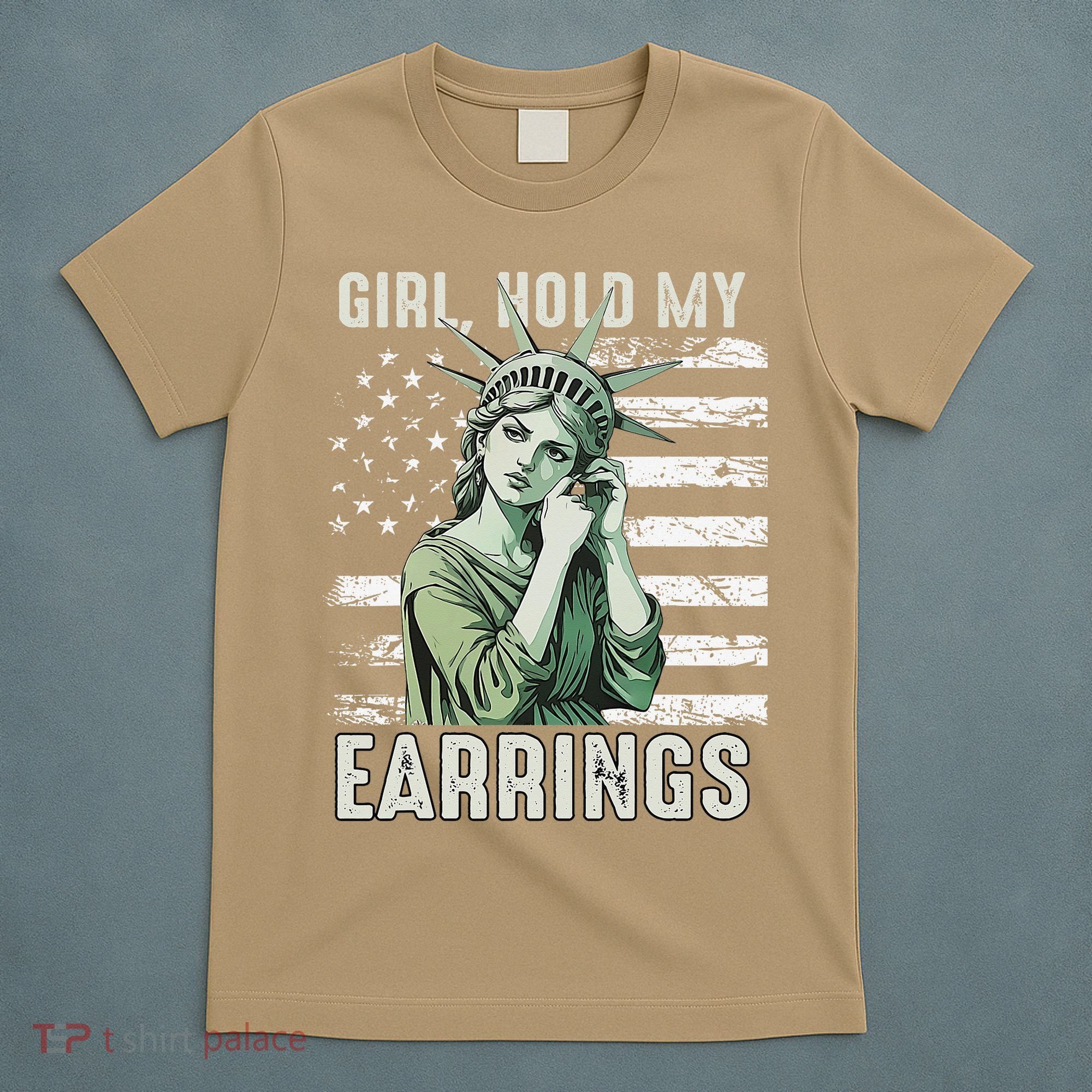 Girl Hold My Earrings Save Public Lands Political Activism T-Shirt