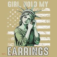 Girl Hold My Earrings Save Public Lands Political Activism Mousepad thumb 1