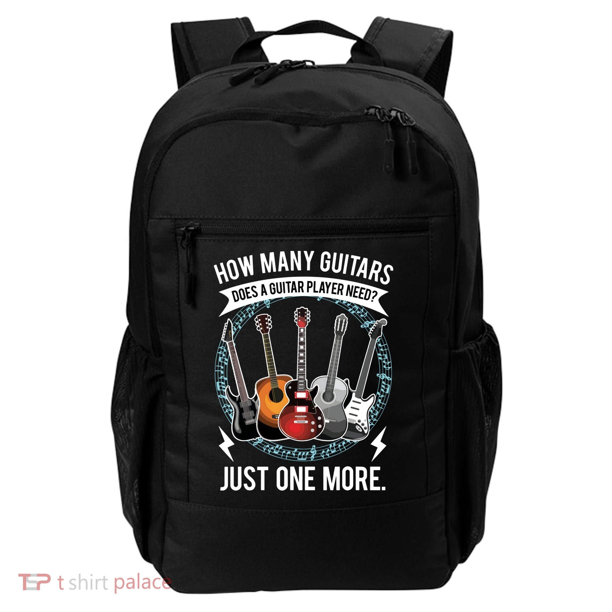 Guitar How Many Guitars Gift For Guitar Player Backpack