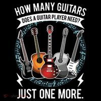 Guitar How Many Guitars Gift For Guitar Player Ornament thumb 1