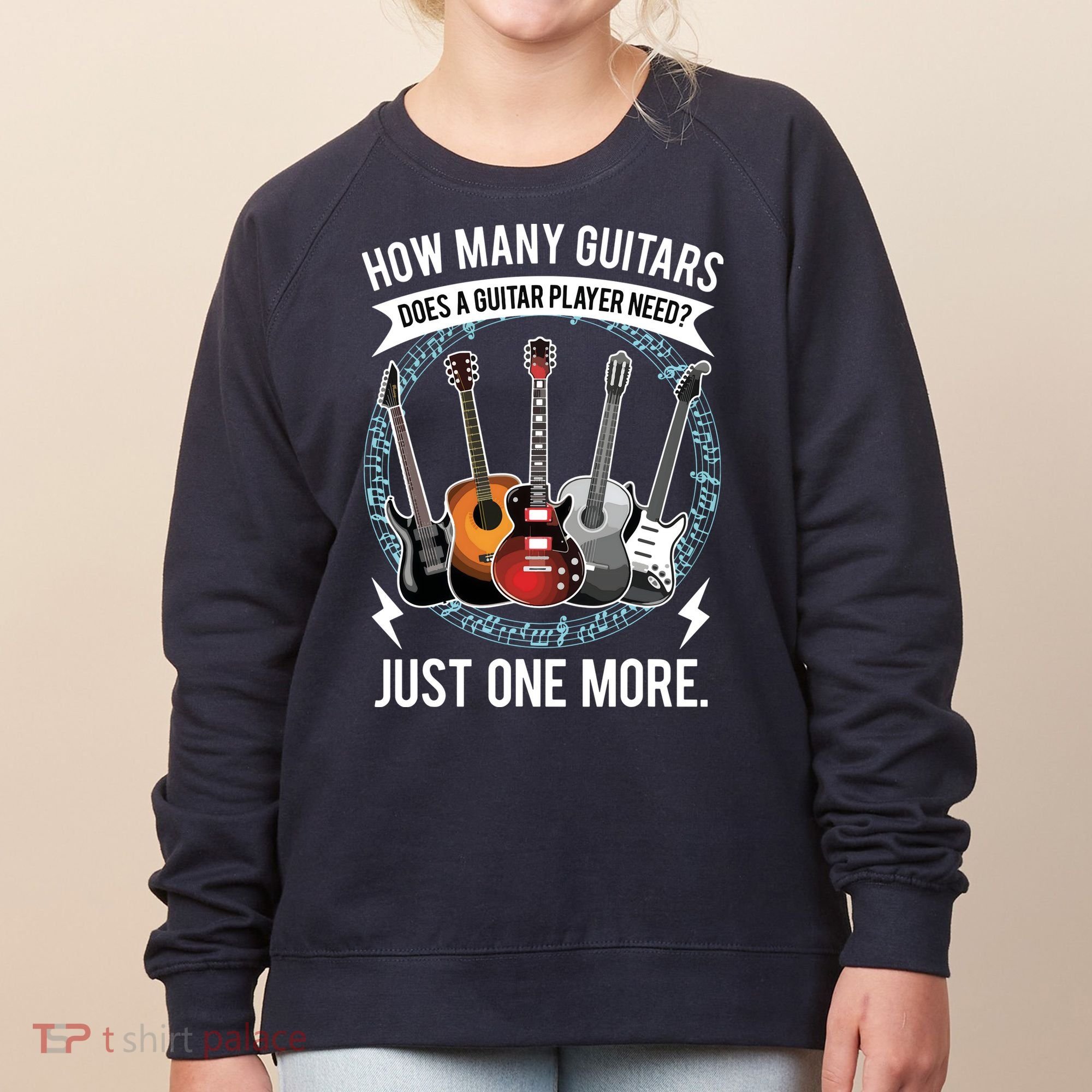 Guitar How Many Guitars Gift For Guitar Player Women's Sweatshirt