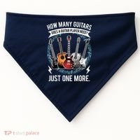 Guitar How Many Guitars Gift For Guitar Player USA-Made Doggie Bandana thumb 0