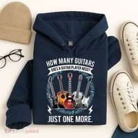 Guitar How Many Guitars Gift For Guitar Player Hoodie thumb 4