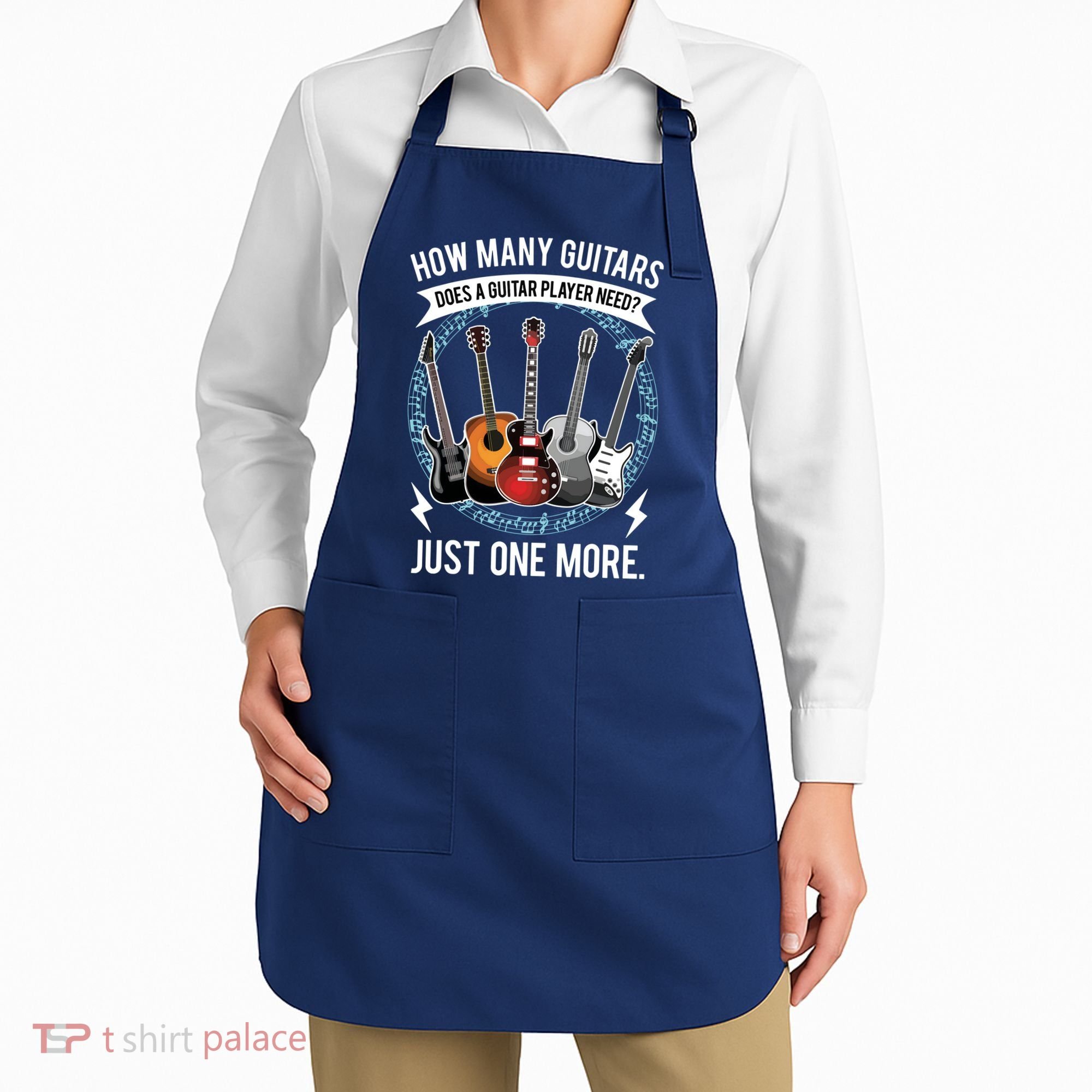 Guitar How Many Guitars Gift For Guitar Player Apron