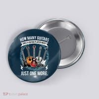 Guitar How Many Guitars Gift For Guitar Player Button thumb 0