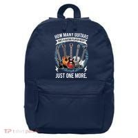 Guitar How Many Guitars Gift For Guitar Player 16 in Basic Backpack thumb 0