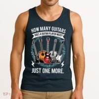 Guitar How Many Guitars Gift For Guitar Player Tank Top thumb 3