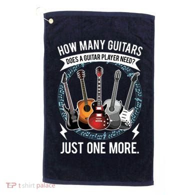 Guitar How Many Guitars Gift For Guitar Player Golf Towel