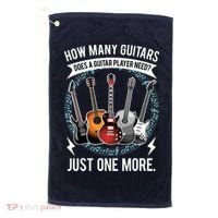Guitar How Many Guitars Gift For Guitar Player Golf Towel thumb 0