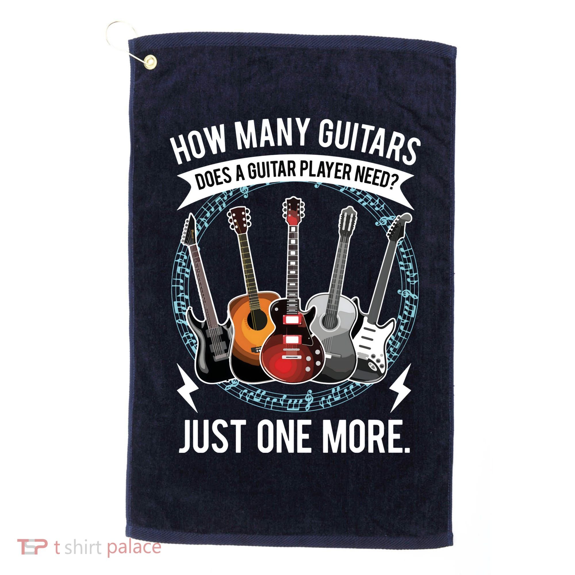 Guitar How Many Guitars Gift For Guitar Player Golf Towel