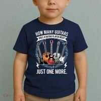 Guitar How Many Guitars Gift For Guitar Player Toddler T-Shirt thumb 2