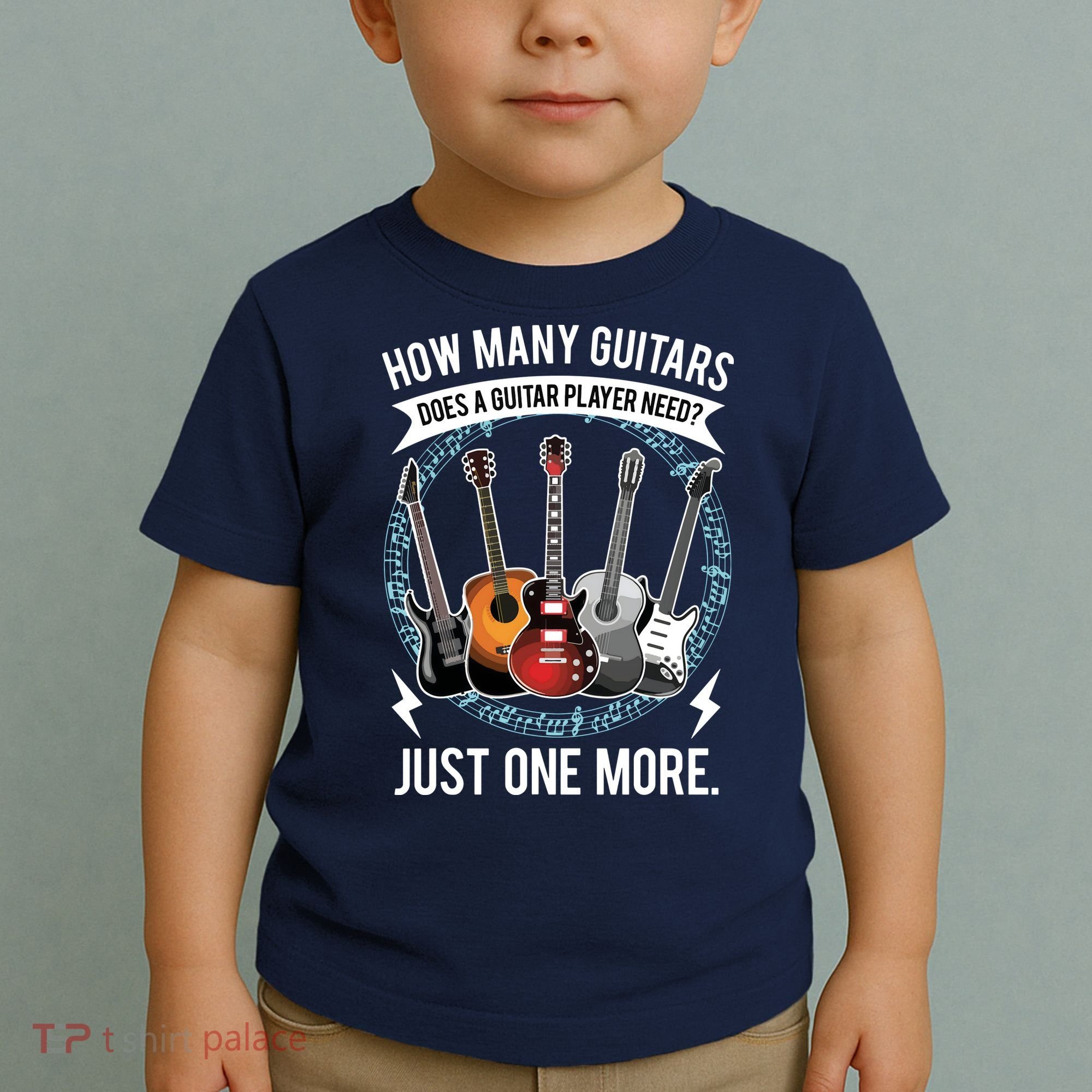 Guitar How Many Guitars Gift For Guitar Player Toddler T-Shirt
