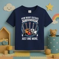 Guitar How Many Guitars Gift For Guitar Player Toddler T-Shirt thumb 3