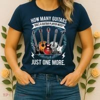 Guitar How Many Guitars Gift For Guitar Player Women's T-Shirt thumb 2
