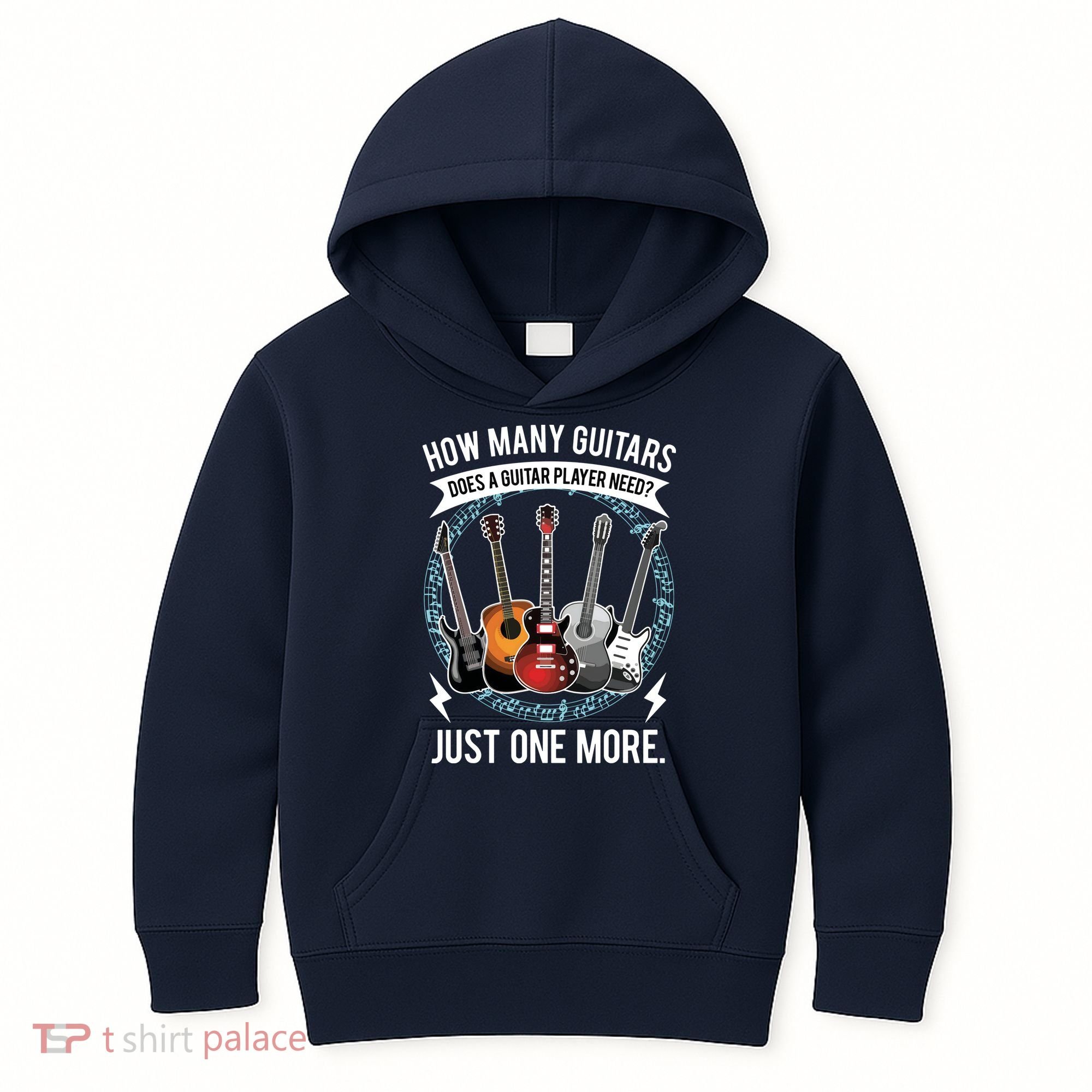 Guitar How Many Guitars Gift For Guitar Player Kids Hoodie