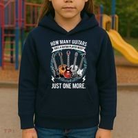 Guitar How Many Guitars Gift For Guitar Player Kids Hoodie thumb 3