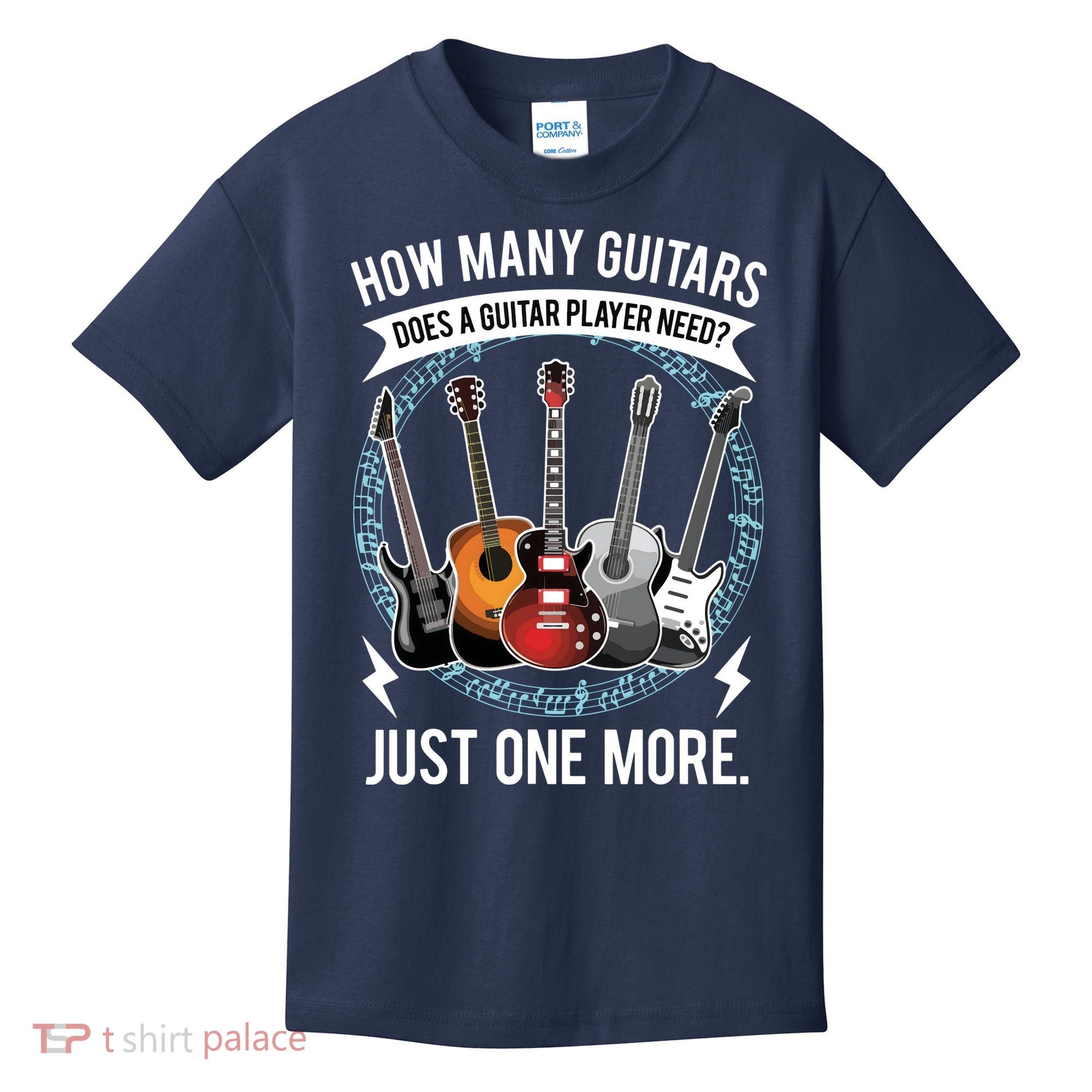 Guitar How Many Guitars Gift For Guitar Player Kids T-Shirt