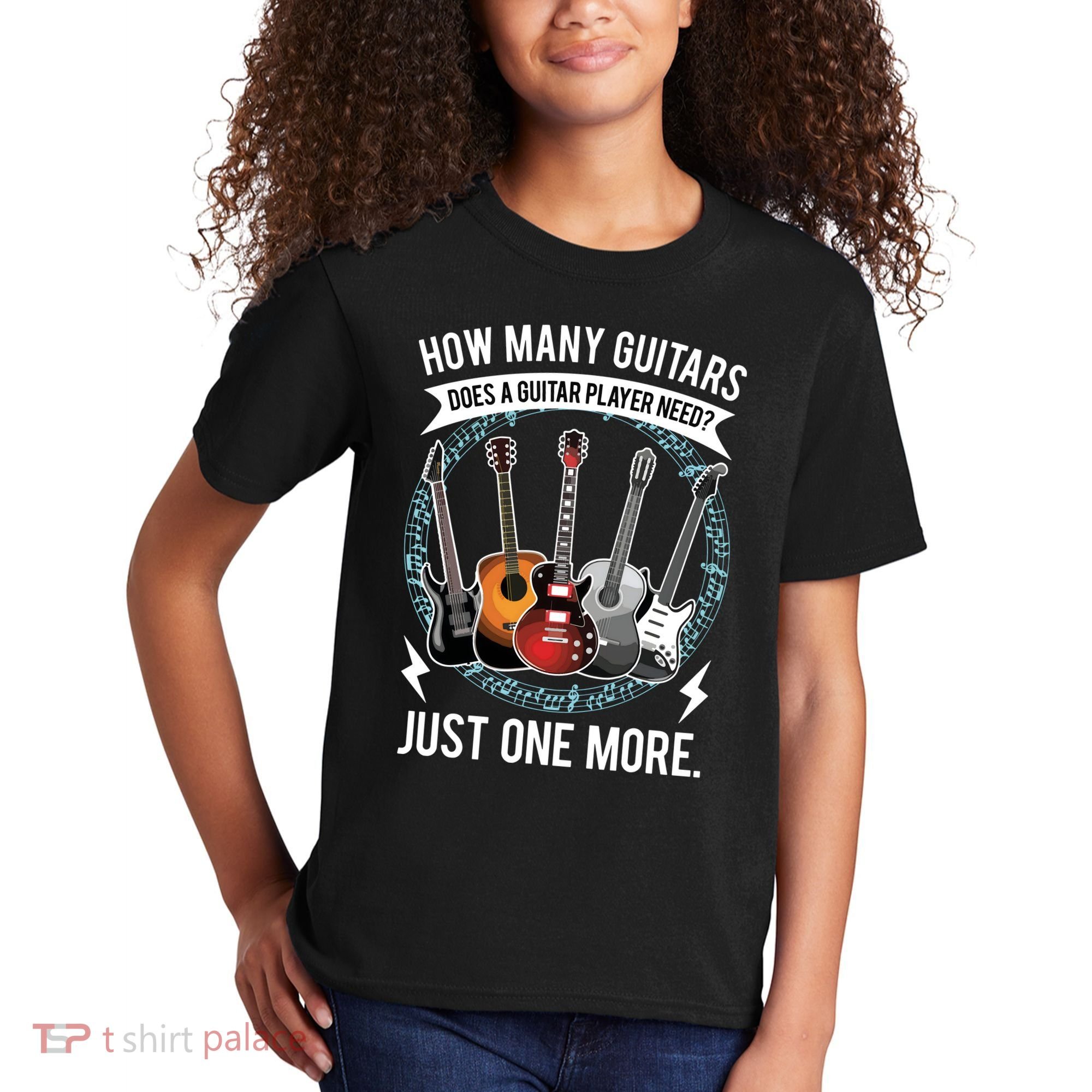 Guitar How Many Guitars Gift For Guitar Player Kids T-Shirt