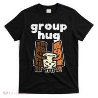 Group Hug Marshmallow Smore Funny Camping Pun Camper Family T-Shirt thumb 0