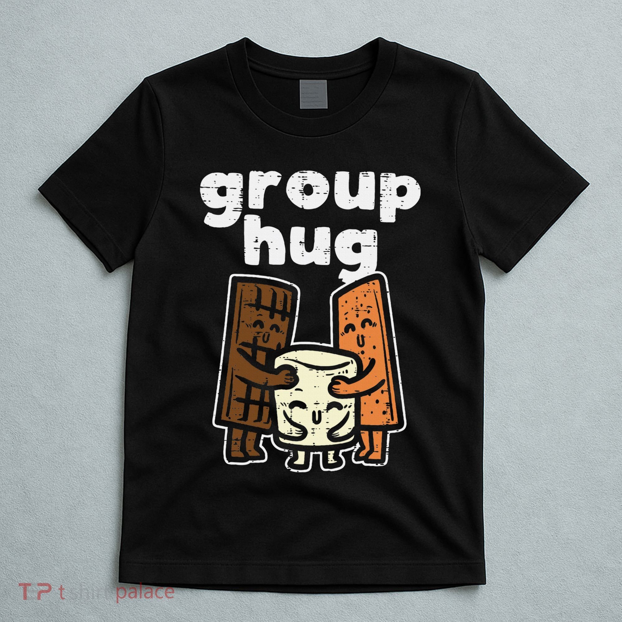 Group Hug Marshmallow Smore Funny Camping Pun Camper Family T-Shirt