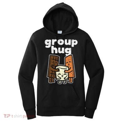 Group Hug Marshmallow Smore Funny Camping Pun Camper Family Women's Hoodie